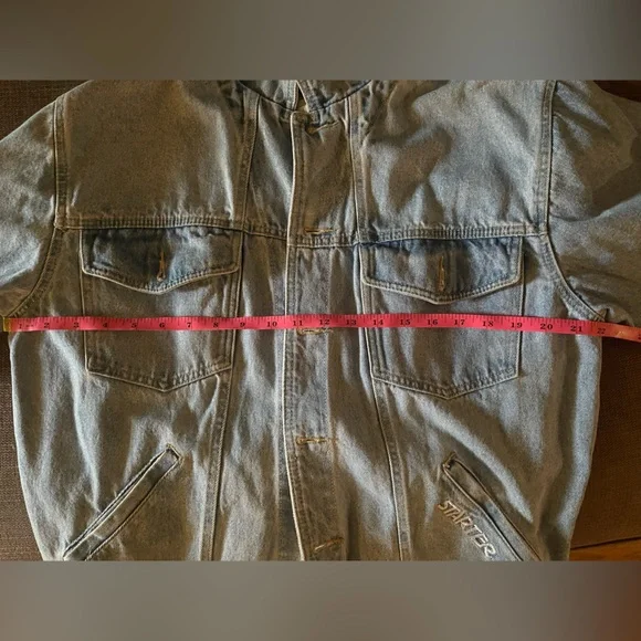 1985 Starter vintage Blue Denim Jacket with Logos